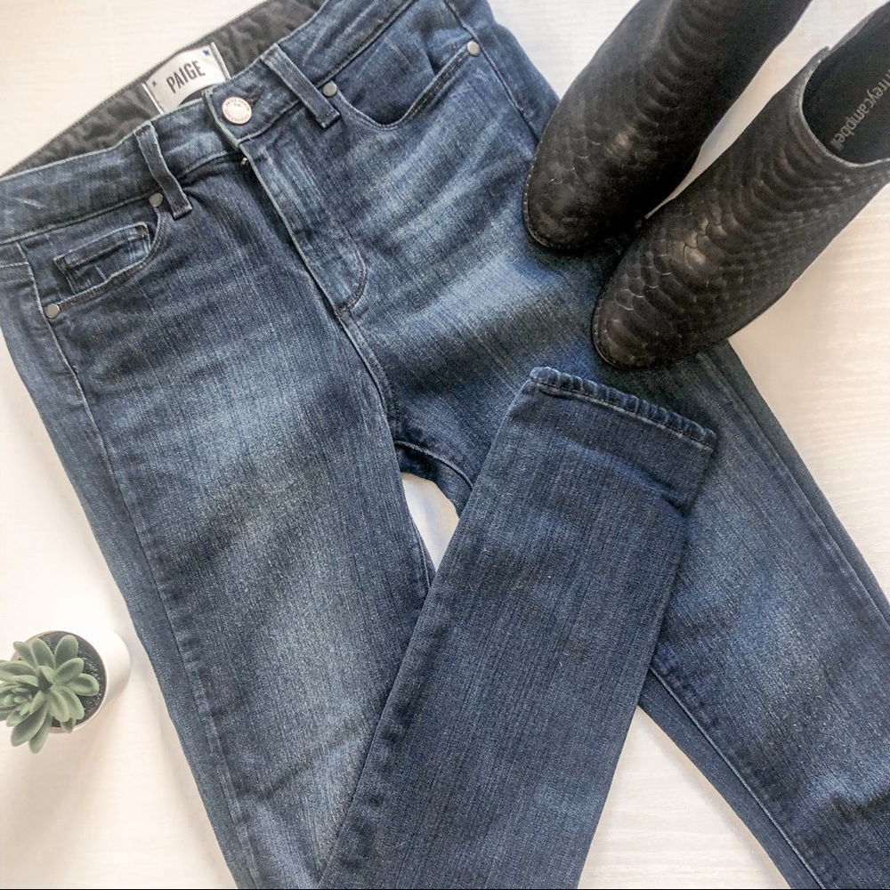 PAIGE Hoxton Ankle Length Jeans Dark Wash Size 28